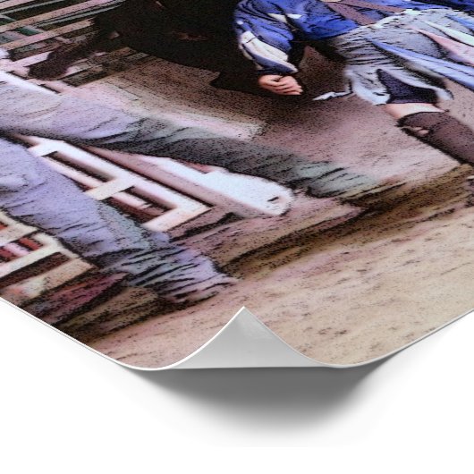 RODEO: BULL RIDING POSTER (Ecke)