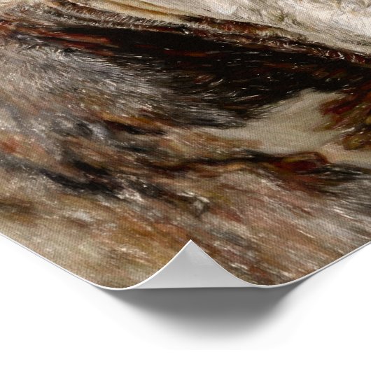 Rodeo Bull Rustikaler Western Land Poster (Ecke)