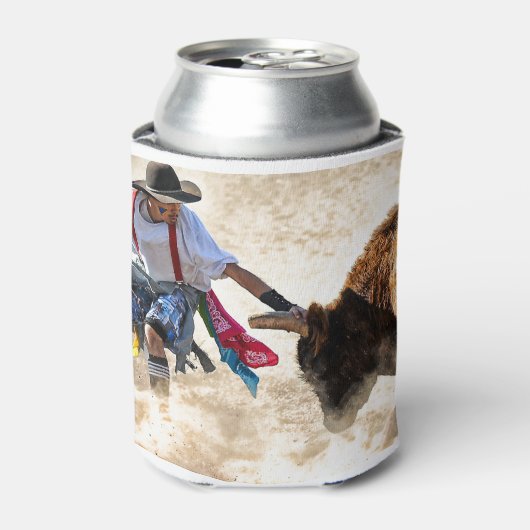 Rodeo Bullfighter Dosenkühler (Kanne Vorderseite)