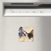 Rodeo Bullfighter Magnet (In Situ (Geschirrspüler))