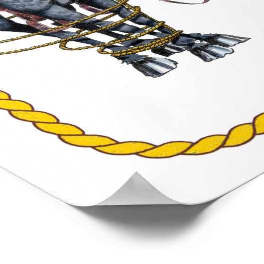 Rodeo Calf Roper Poster (Ecke)