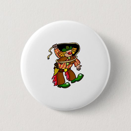 Rodeo-Clown Button (Vorderseite)