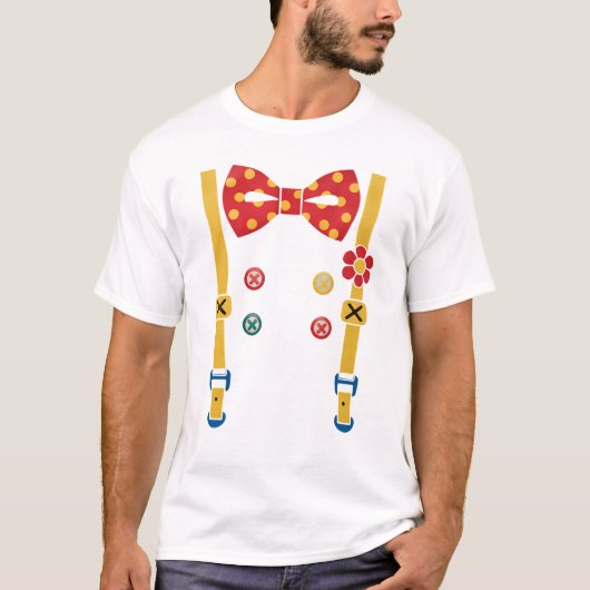 Rodeo Clown Halloween Kostümfilm Cosplay Sonnenzir T-Shirt (Vorderseite)