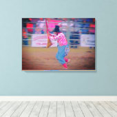 Rodeo Clown Leinwand Art (Insitu (Holzboden))