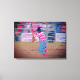 Rodeo Clown Leinwand Art