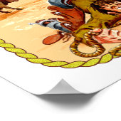 Rodeo Clown Print Poster (Ecke)