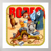 Rodeo Clown Print Poster (Vorne)