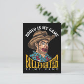 Rodeo Clown Rodeo ist mein Game Bullfighter Mein N Postkarte (Stehend Vorderseite)