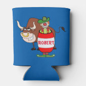 Rodeo Clown und Bull Personalisiert Dosenkühler (Rückseite)