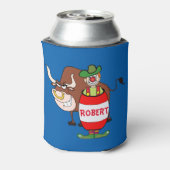 Rodeo Clown und Bull Personalisiert Dosenkühler (Kanne Rückseite)