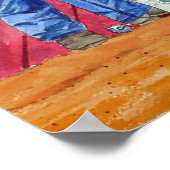 Rodeo Clown und Bull Rider Poster (Ecke)