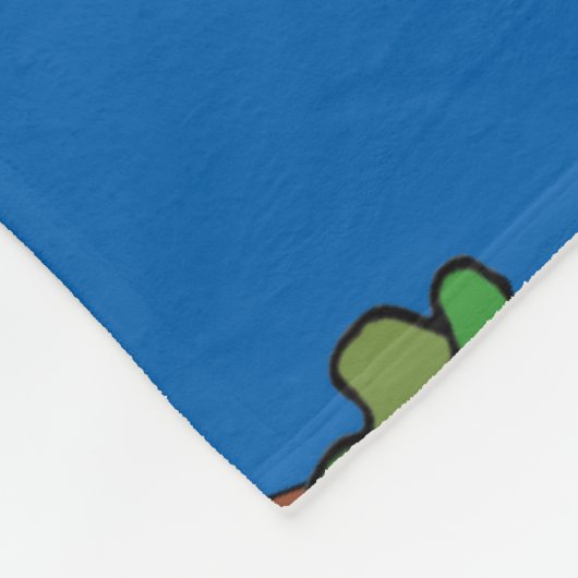 Rodeo-Clown und Stier Fleecedecke (Ecke)