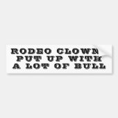 RODEO-CLOWNS MIT BULL AUTOAUFKLEBER (Vorne)
