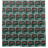 Rodeo Cowboy Bareback Bronc Riding Duschvorhang (Vorderseite)