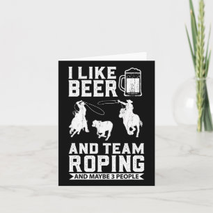 Rodeo Cowboy Barrel Racing Team Roping Horseback R Karte