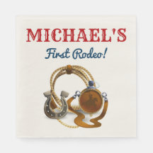 Rodeo Cowboy Birthday Party Napkins
