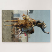 Rodeo Cowboy Bucking Horse Wild Ride Puzzle (Horizontal)