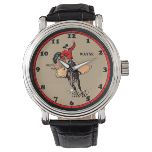 Rodeo Cowboy Bull Rider Custom eWatch Armbanduhr
