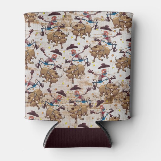 Rodeo Cowboy Bull Riding Country Western Dosenkühler (Vorderseite)