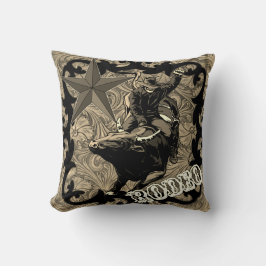 Rodeo Cowboy Bull Riding Keule Kissen