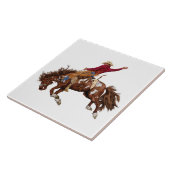 Rodeo-Cowboy Fliese (Seite)