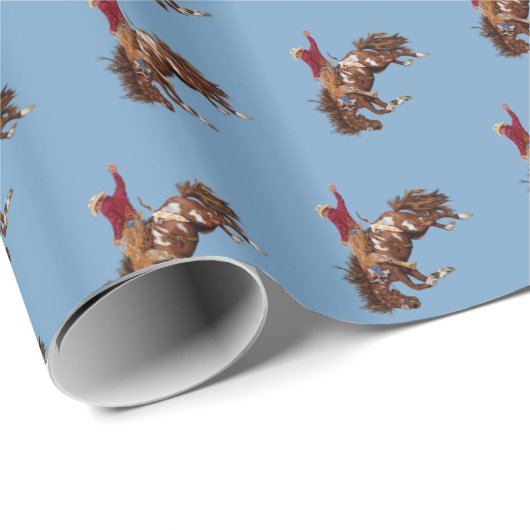 Rodeo Cowboy Geschenkpapier (Rolleneckpunkt)