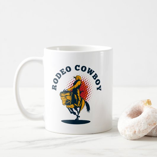 Rodeo Cowboy Kaffeetasse (Mit Donut)
