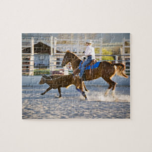 Rodeo Cowboy-Kalb-Seil Puzzle