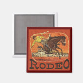 Rodeo Cowboy Magnet (Vorderseite/Rückseite)