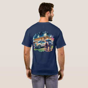Rodeo Cowboy mit Pferdewagen und Anhänger T-Shirt
