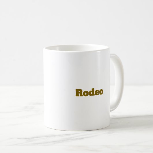 Rodeo Cowboy mit Tack Kaffeetasse (VorderseiteRechts)