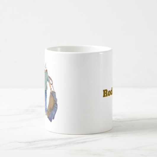 Rodeo Cowboy mit Tack Kaffeetasse (Mittel)