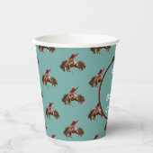Rodeo Cowboy-Papiertassen Pappbecher (Vorderseite)