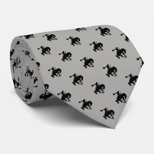 Rodeo Cowboy Pattern   Grau Krawatte