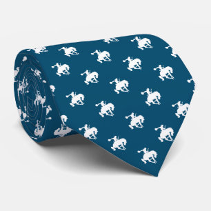 Rodeo Cowboy Pattern Ocean Blue Krawatte