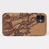 Rodeo-Cowboy Pferderuecken des Westerns lederner Case-Mate iPhone Hülle (Rückseite (Horizontal))