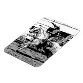 Rodeo Cowboy - Steer Roping Event Magnet (Linke Seite)