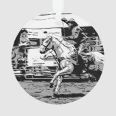 Rodeo Cowboy - Steer Roping Event Ornament (Rückseite)