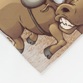 Rodeo-Cowboy-Stier-Reitland-Western Fleecedecke (Ecke)