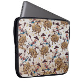 Rodeo-Cowboy-Stier-Reitland-Western Laptopschutzhülle (Vorne Rechts)