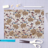 Rodeo-Cowboy-Stier-Reitland-Western Seidenpapier (Handwerk)