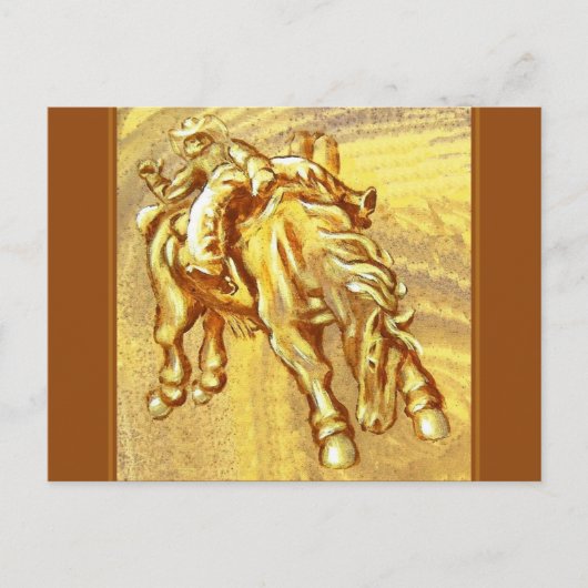 Rodeo Cowboy von Mark Edward Westerfield Postkarte (Vorderseite)