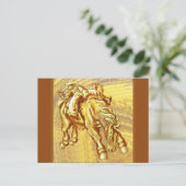 Rodeo Cowboy von Mark Edward Westerfield Postkarte (Stehend Vorderseite)