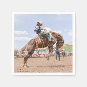 Rodeo Cowboy-Western-Druckserien Serviette