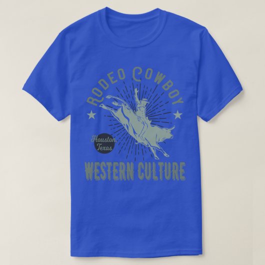 Rodeo Cowboy Western Style T-Shirt (Design vorne)
