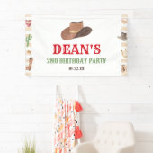 Rodeo Cowboy Western Wild West Birthday Party Banner (Insitu)