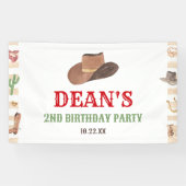 Rodeo Cowboy Western Wild West Birthday Party Banner (Horizontal)