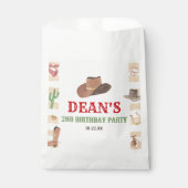 Rodeo Cowboy Western Wild West Birthday Party Geschenktütchen (Vorderseite)