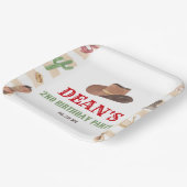 Rodeo Cowboy Western Wild West Birthday Party Pappteller (Gewinkelt)