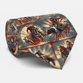 Rodeo Cowboys Roping Bull und Bronc Riding Steer W Krawatte (Gerollt)